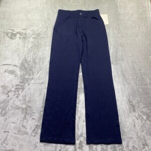 AFITNE Navy‎ Blue Straight Leg Dress Pants Womens XS 606/29 Stretch Workwear NWT